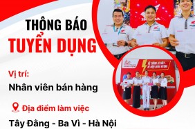 TUYỂN GẤP NHÂN VIÊN BÁN HÀNG – LÀM VIỆC TẠI TÂY ĐẰNG – BA VÌ - HÀ NỘI
